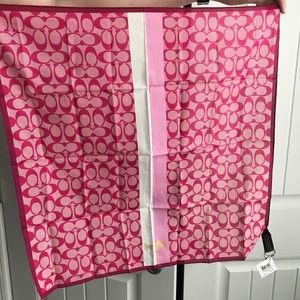 Coach Neck/Purse Scarf in Magenta